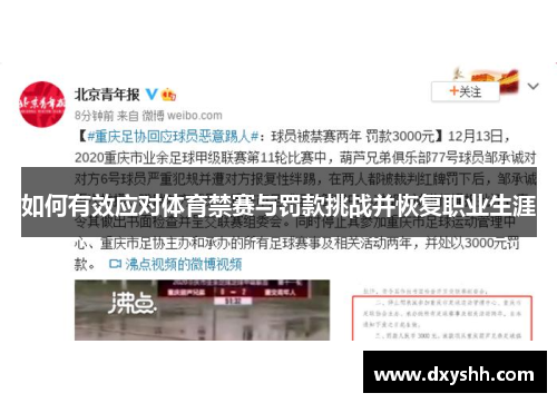 如何有效应对体育禁赛与罚款挑战并恢复职业生涯